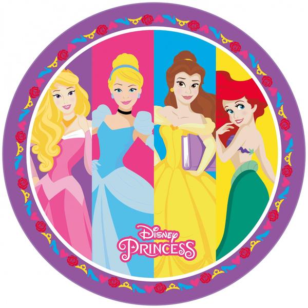 Imagem de Toalha de Praia Infantil Redonda Princesas Lepper