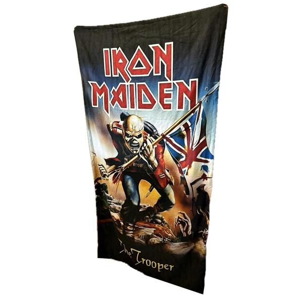 Imagem de Toalha De Praia Iron Maiden 1,40M X 80Cm Algodão Rock Estilo