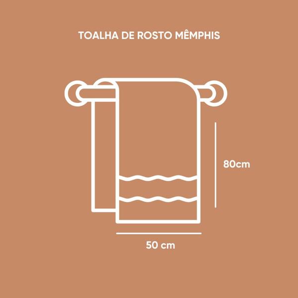 Imagem de Toalha de Rosto 50cm x 80cm - Mêmphis - Macia