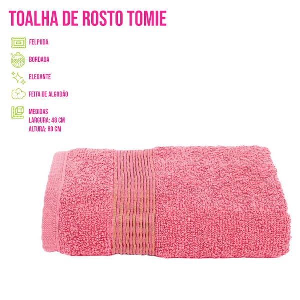 Imagem de Toalha de Rosto Academia Banheiro Lavabo 48x80cm Algodão