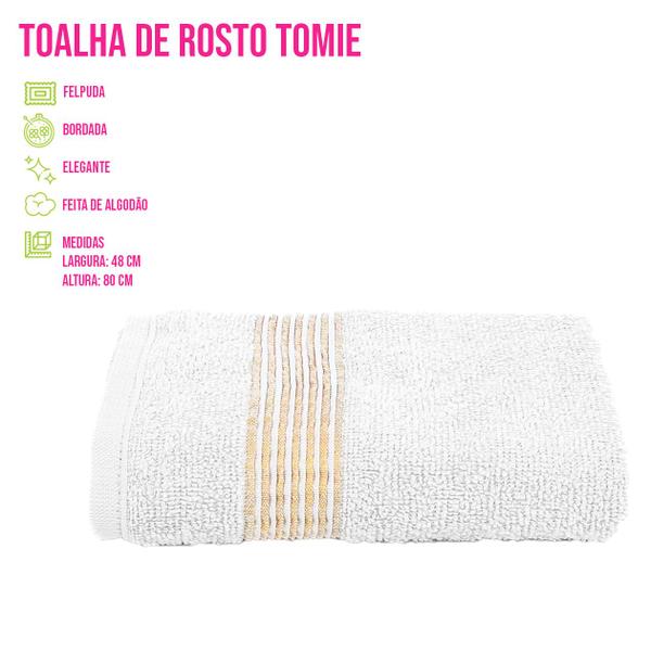 Imagem de Toalha de Rosto Academia Banheiro Lavabo 48x80cm Algodão