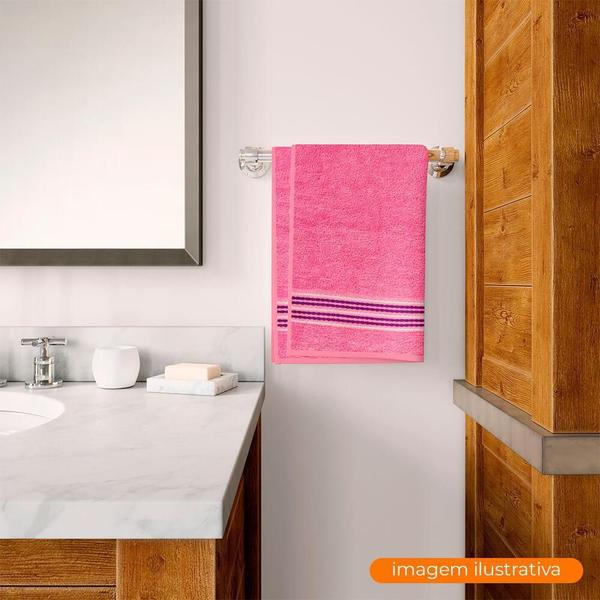 Imagem de Toalha de Rosto Camesa Twist Rosa Fucsia 45x70cm