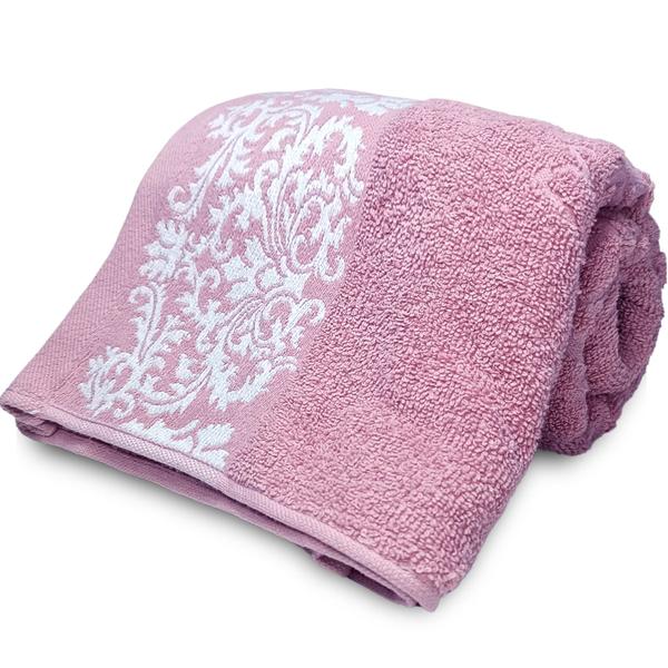 Toalha de Rosto Corttex Medalhão Jacquard Alta Absorção Algodão Pré-Lavada Pré-Encolhida 50 x 70 Imagem de Toalha de Rosto Corttex Medalhão Jacquard Alta Absorção Algodão Pré-Lavada Pré-Encolhida 50 x 70