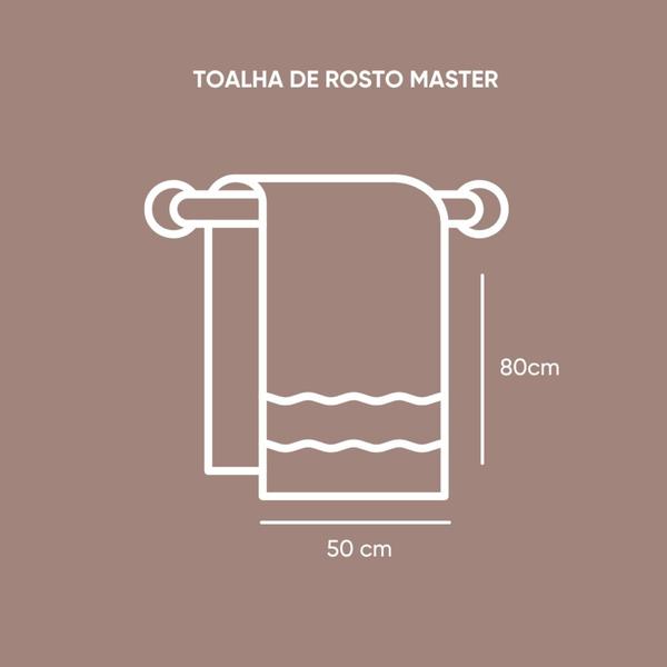 Imagem de Toalha de Rosto Grande 50cm x 80cm - Tecido Grosso 100% Algodão