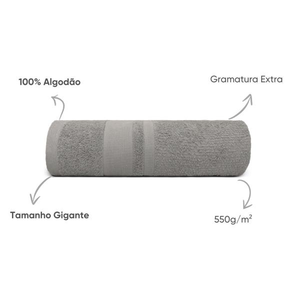 Imagem de Toalha de Rosto Grande 50cm x 80cm - Tecido Grosso 100% Algodão