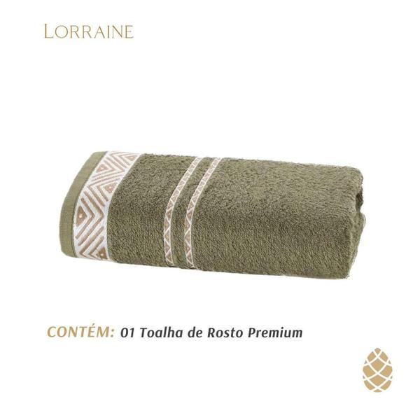 Imagem de Toalha De Rosto Jacquard Premium Dhler 50X80 Listras