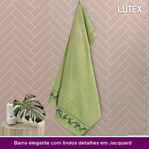 Imagem de Toalha de Rosto Karsten Softmax 100% Algodão - Barra em Floral Grossa Macia Antipilling - 48 x 80