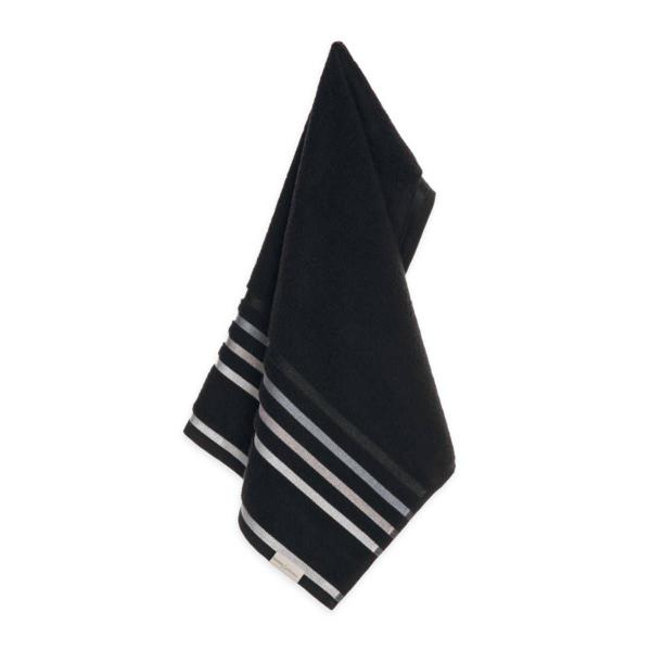 Toalha de Rosto Lumina 48cm x 80cm Preto/Cinza - Karsten Imagem de Toalha de Rosto Lumina 48cm x 80cm Preto/Cinza