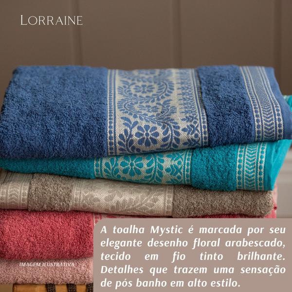 Toalha De Rosto Mystic Camesa Barra Trabalhada 50X80cm Alg Imagem de Toalha De Rosto Mystic Camesa Barra Trabalhada 50X80cm Alg