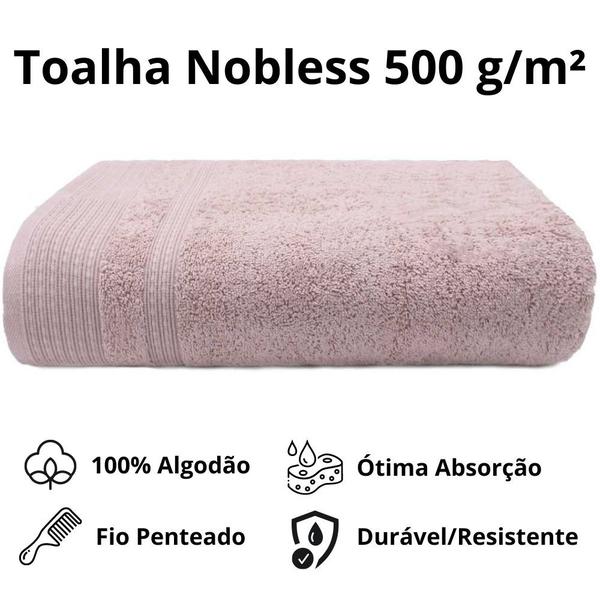 Imagem de Toalha de Rosto Nobless Appel 50x80cm 500 g/m² Malva Doce