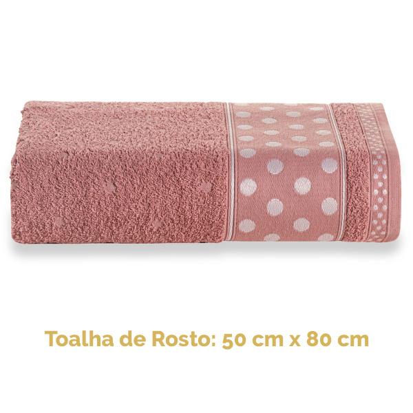 Imagem de Toalha de Rosto Petit Poá 100% Algodão 50 cm x 80 cm