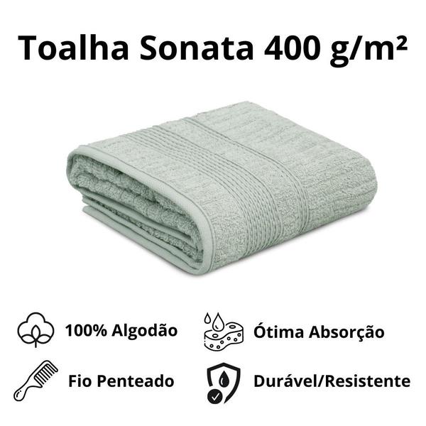 Imagem de Toalha de Rosto Sonata Appel 50x75cm 400 g/m² Lunar