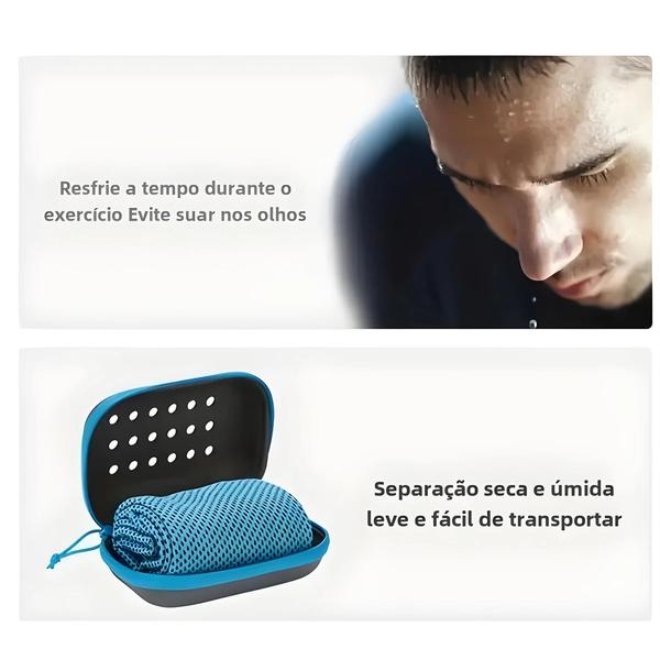 Toalha Esportiva Instant Dry - EVA - Resfriamento - Absorvente - 1 Unidade Imagem de Toalha Esportiva Instant Dry - EVA - Resfriamento - Absorvente - 1 Unidade