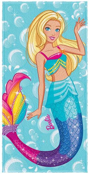 Toalha Estampada de Banho Barbie Reinos Mágicos Sortidas Lepper Imagem de Toalha Estampada de Banho Barbie Reinos Mágicos Sortidas Lepper