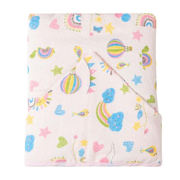 Toalha Felpuda c/ Capuz e com Forro de Fralda 90cm x 70cm - Papi - Ref.:1845 Imagem de Toalha Felpuda c/ Capuz e com Forro de Fralda 90cm x 70cm - Papi - Ref.:1845