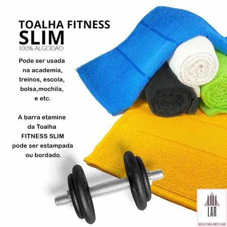 Imagem de Toalha fitness slim lisa 70x29cm