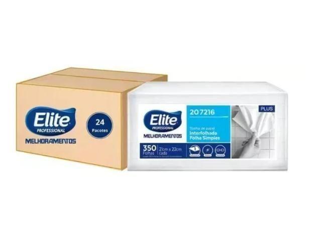 Toalha interfolha plus folha simples 350 folhas - elite - Softys Imagem de Toalha interfolha plus folha simples 350 folhas - elite