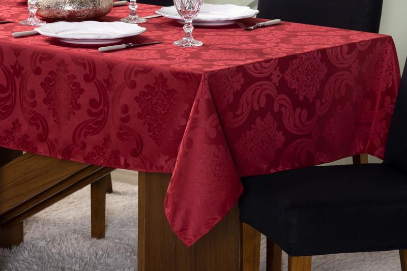 Toalha Jacquard Grande 12 Lugares Para Mesa de Cozinha Festas Batizado Desenho Arabesco - Bordados Casa Mamis Imagem de Toalha Jacquard Grande 12 Lugares Para Mesa de Cozinha Festas Batizado Desenho Arabesco