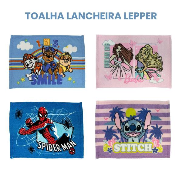 Imagem de Toalha Lancheira Escolar Infantil Homem Aranha Estampada 28cm x 40cm Lepper