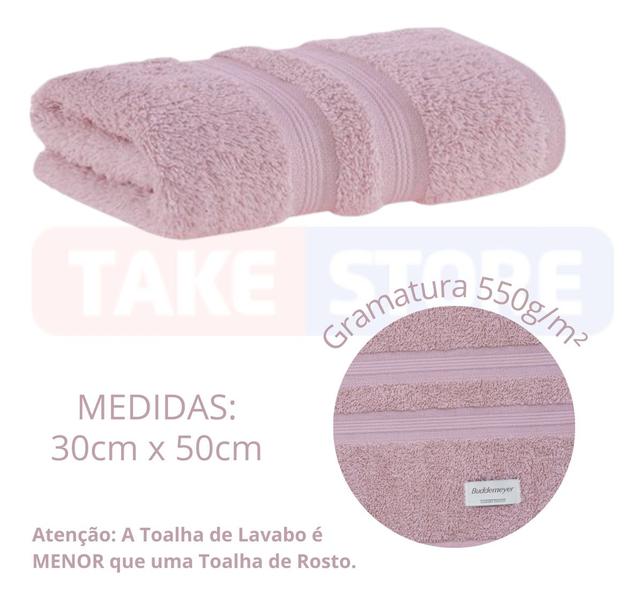 Imagem de Toalha Lavabo Algodão Egípcio Buddemeyer Fio Penteado Rosa Claro