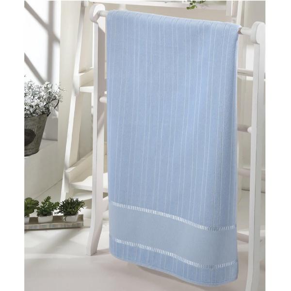 Imagem de Toalha lavabo Dohler velour bordar bella liso Azul 30x45cm