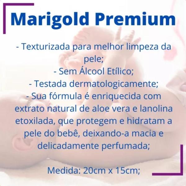 Imagem de Toalha / Lenços Umedecidos Recém Nascido - Kit C/3 de 120 Unidades - Marigold Baby