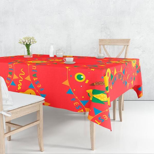 Toalha Mesa Oxford 6 Lugares Estampada Festa Junina 2,20Cm - Prime Decor Festas Imagem de Toalha Mesa Oxford 6 Lugares Estampada Festa Junina 2,20Cm