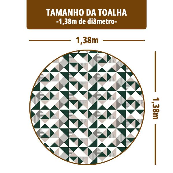 Imagem de Toalha Mesa Plástica Térmica Fusion Vd 4 Lugares Redonda 1,38