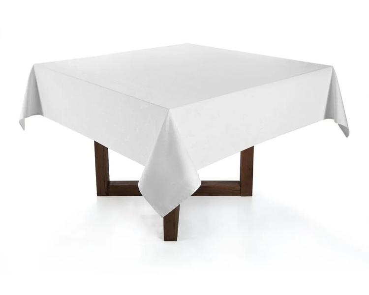 Toalha Mesa Quadrada 3,00x3,00 Vison Branco 8 a 10 Lugares - LM Detona Imagem de Toalha Mesa Quadrada 3,00x3,00 Vison Branco 8 a 10 Lugares
