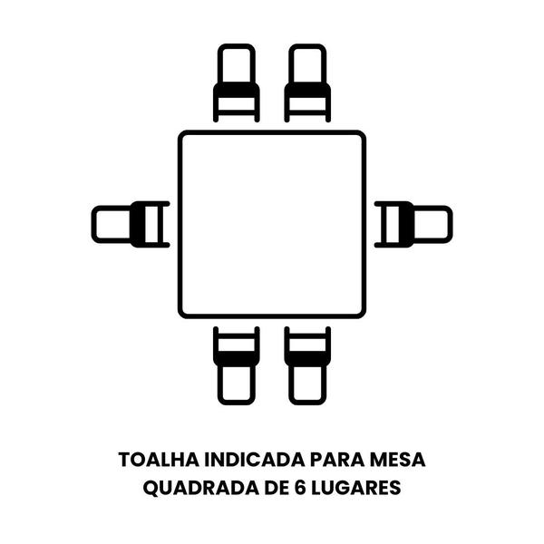 Toalha Mesa Quadrada Jacquard Cinza 2,20x2,20 Festa Buffet - LM Detona Imagem de Toalha Mesa Quadrada Jacquard Cinza 2,20x2,20 Festa Buffet