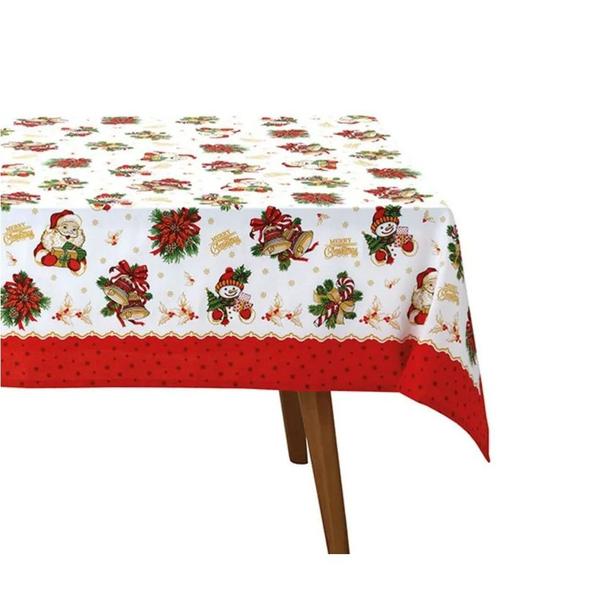 Toalha Mesa Retangular Athenas 140x210cm Natal 111 Dohler Imagem de Toalha Mesa Retangular Athenas 140x210cm Natal 111 Dohler