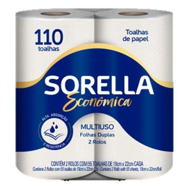 Imagem de Toalha Papel Cozinha Sorella 55f 2rl