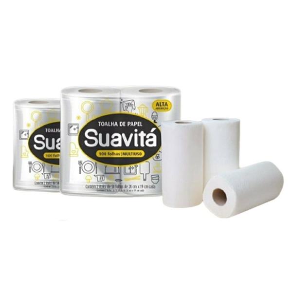 Imagem de Toalha Papel Cozinha Suavita 50fl 2rl 12un