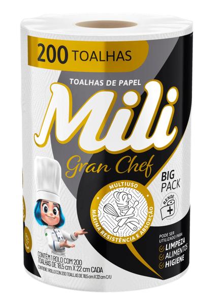 Imagem de Toalha Papel Mili Gran Chef 200folhas