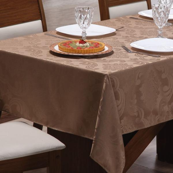 Imagem de Toalha para Mesa de 10 lugares 3,00 x 1,35m Tecido Jacquard