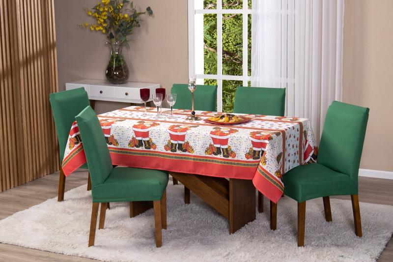 Imagem de Toalha Para Mesa Natal de 06 Lugares 2.20 Oxford OFERTA!