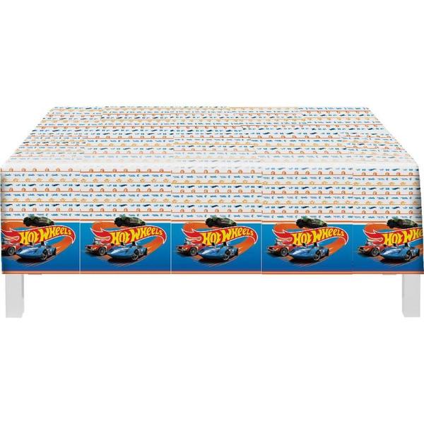 Toalha Plastica HOT Wheels 1,80X1,20M - Festcolor Imagem de Toalha Plastica HOT Wheels 1,80X1,20M