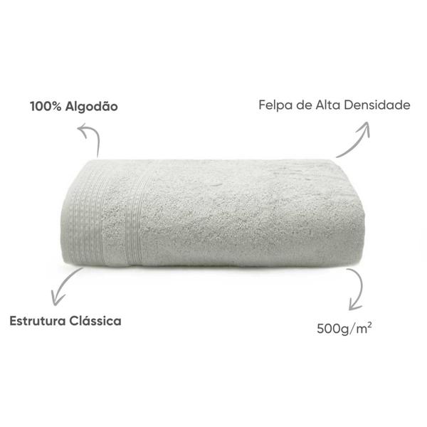 Imagem de Toalha Rosto Alta Absorção Macia - 80cm x 50cm