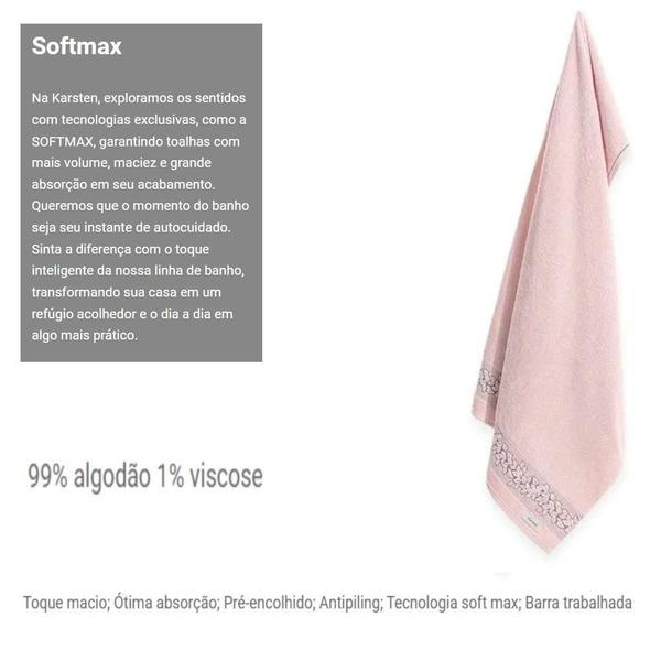 Imagem de Toalha Rosto Provence 48Cm X 80Cm Rosa Suave Karsten