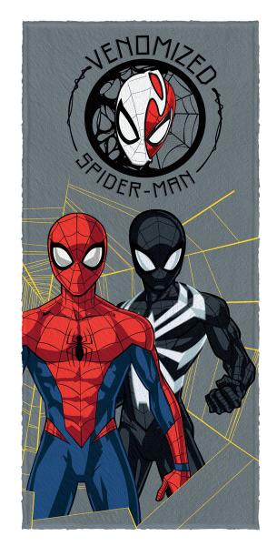 Imagem de Toalha Spider-Man Felpuda Banho Divertida Estampada 60x120Cm