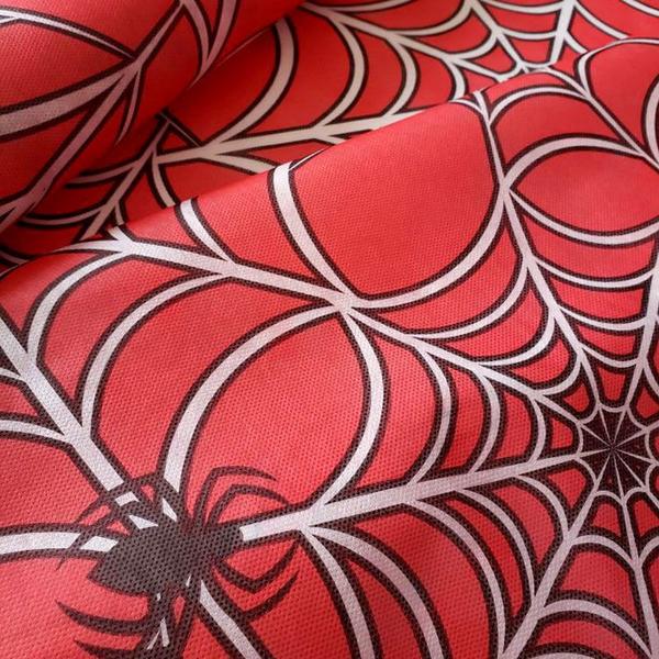 Imagem de TOALHA TNT ESTAMPADA  VERMELHO TEIA ARANHA 2,18 X 1,38 m