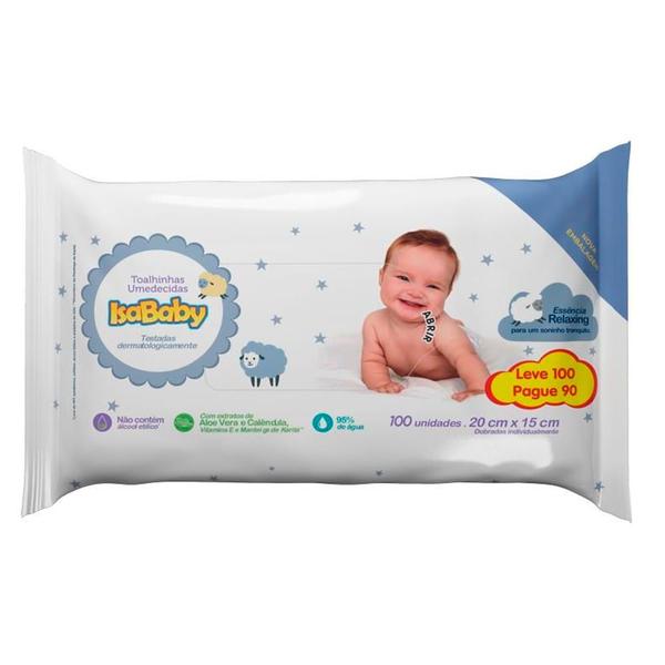 Imagem de Toalha Umedecida Isababy Flip Top Leve 100 Pague 90