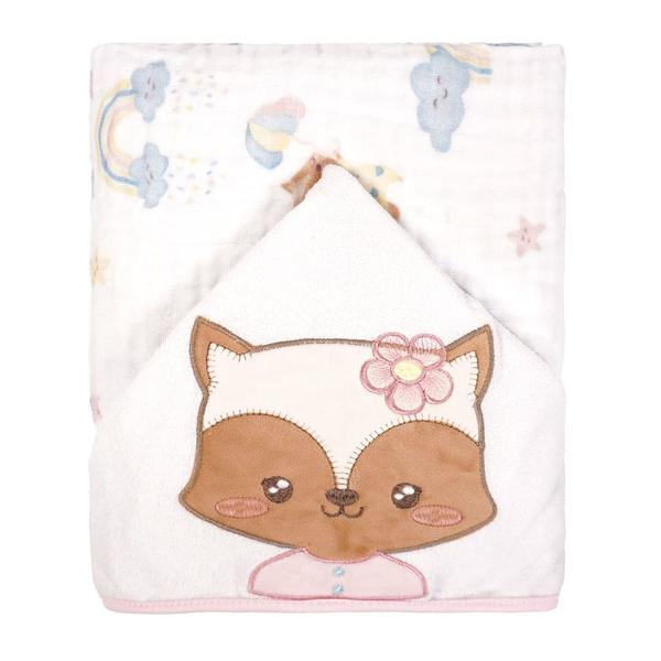 Imagem de Toalhão com capuz baby joy soft - estampado   760775 - incomfral 