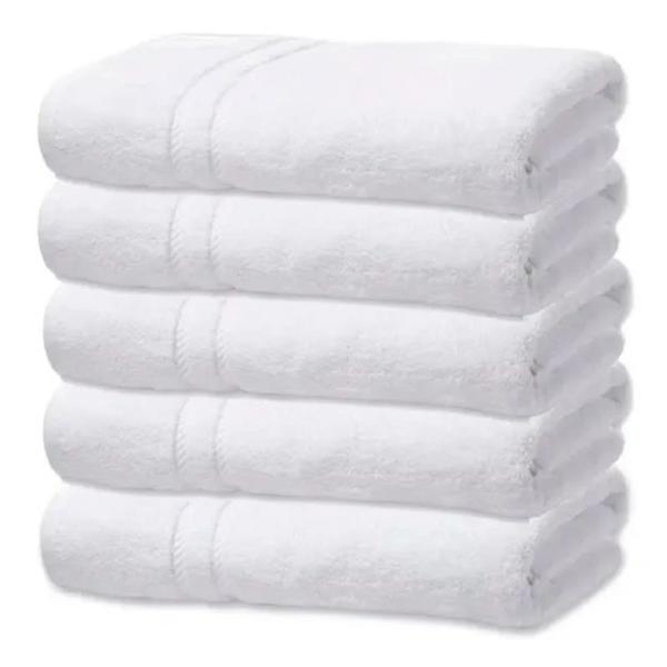 Toalhas Banho Branca Hotel Pousadas Grande 400 G/m 05 Peças - Elloin Toalhas