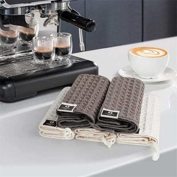 Imagem de Toalhas de Microfibra Super Absorventes para Limpeza de Máquina de Café - Ideal para Baristas