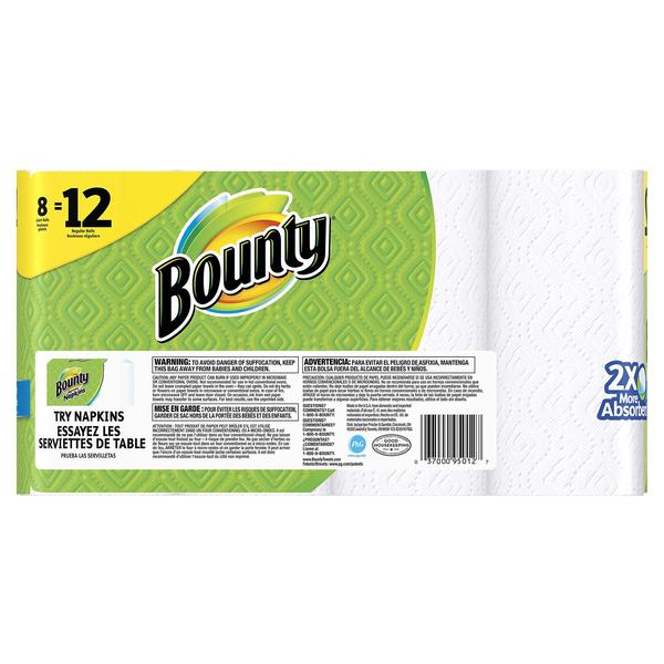 Imagem de Toalhas de papel Bounty Select-A-Size White Giant Roll 8 rolos