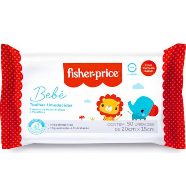 Imagem de Toalhas umedecidas fisher-price pack 200 com perfume suave