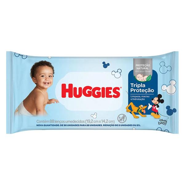 Imagem de Toalhas Umedecidas Huggies Tripla Proteção - 88 Unidades