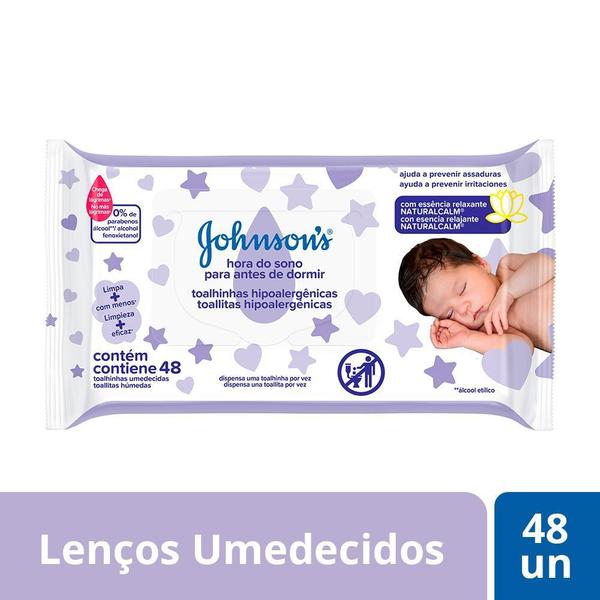 Imagem de Toalhas Umedecidas Johnson's Baby Hora do Sono 48 Unidades