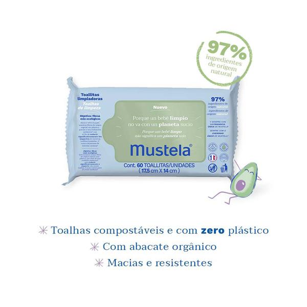 Imagem de Toalhas Umedecidas Mustela Base de Plantas